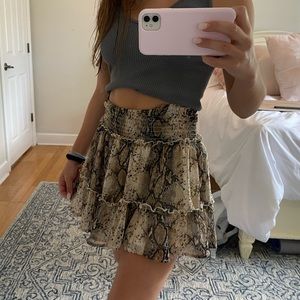 Altard State Snakeskin Skirt